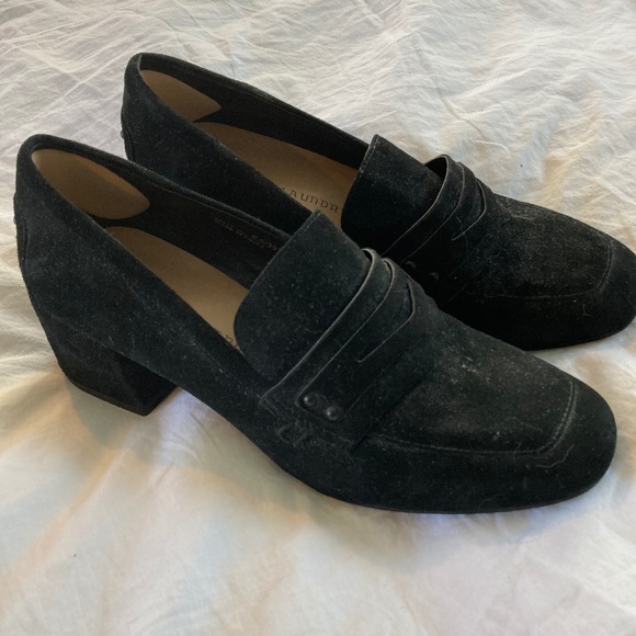 Block heeled suede loafers size 8.5 -  Chinese Laundry - Picture 1 of 4